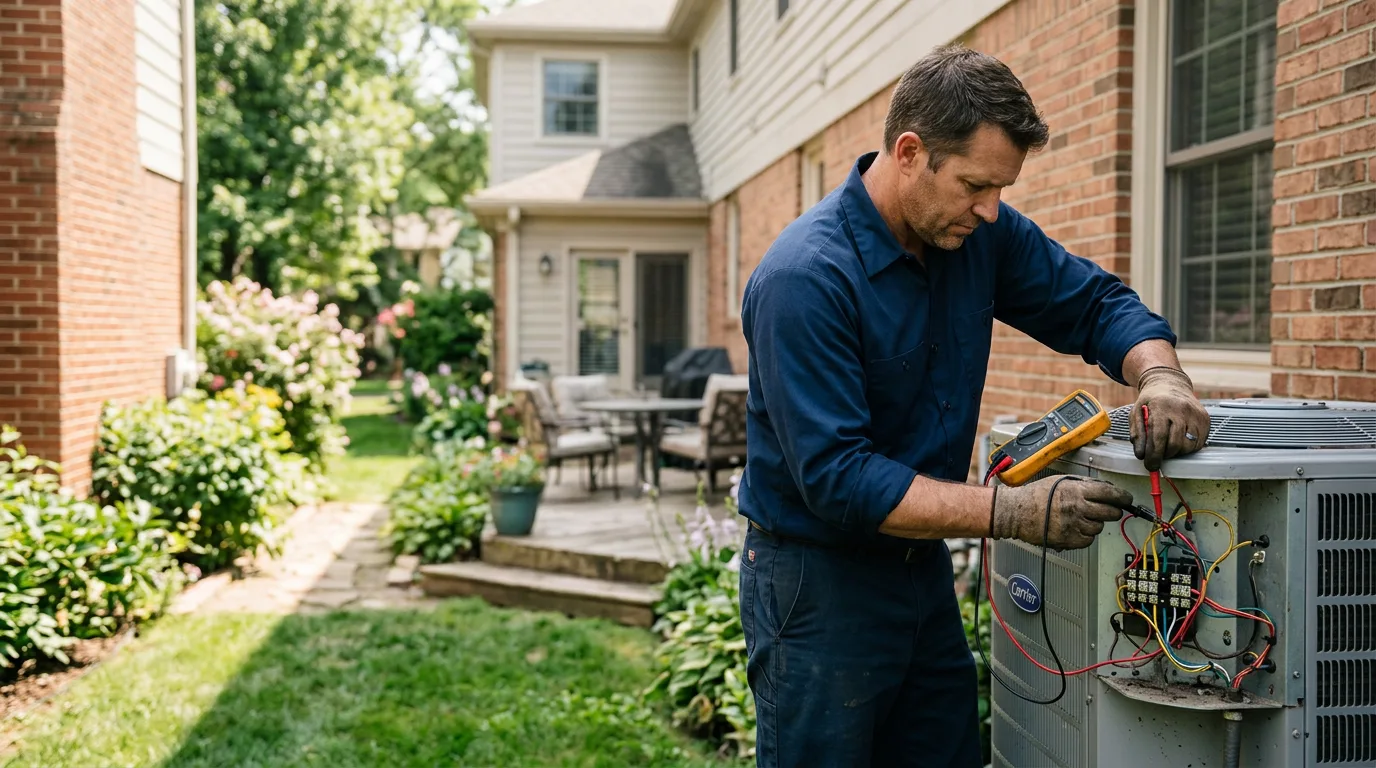 HVAC technician working near Batavia, IL